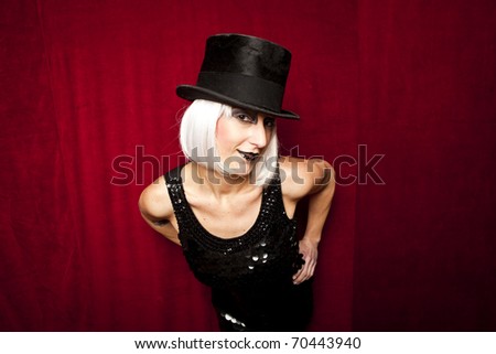 cabaret performer on stage