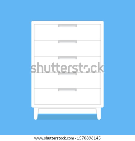 vector of drawer for home or office interior setup