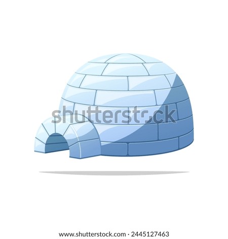 Igloo vector isolated on white background.