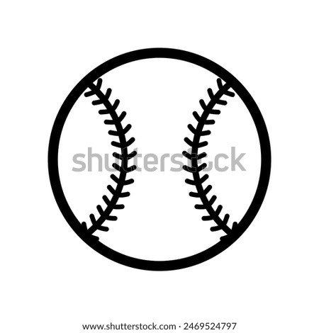 Baseball icon isolated on white background