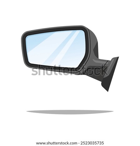 Car rearview mirror vector isolated on white background.