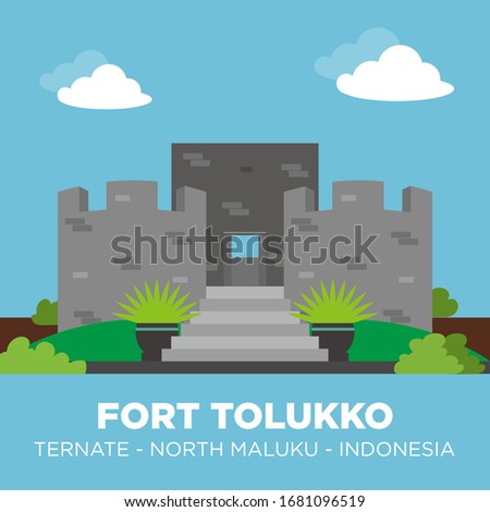 Fort Tolukko is a small fortification on the east coast of Ternate facing Halmahera.