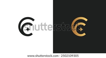 Letter CC Star Logo Design