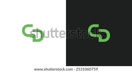 Vector Letter CD Logo Design