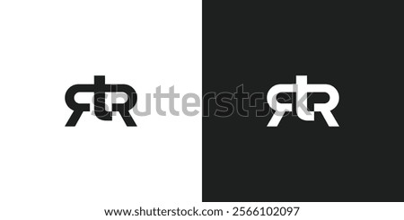 Letter RTR Logo Design Vector