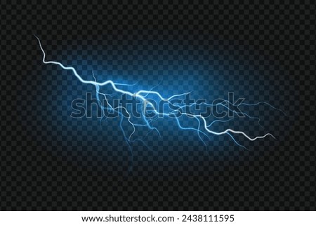 Gaming lighting thunder on dark background. Gaming thunder background in the form of lightning.