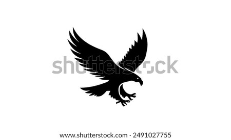 Flying eagle logo design. Eagle logo for your business. Flying bird logo