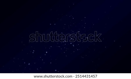 Minimal night stars with less bright stars. Star at night with glow in dark blue background. vector design. Stars blink in space
