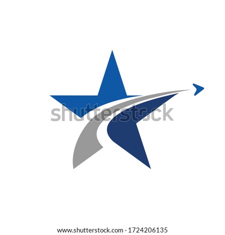 Jet Star logo design business concept 