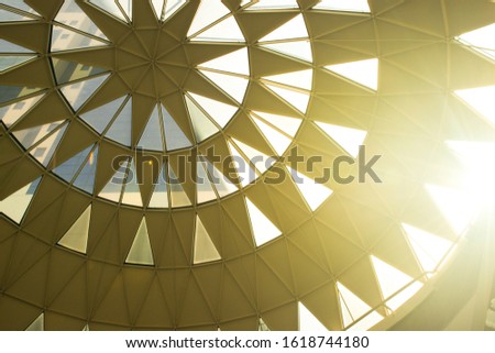 Image, Stock Photo Symmetry hall roof Past