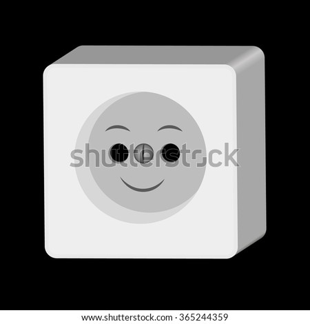 Socket Smile Vector Illustration