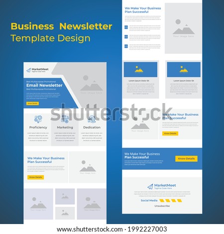 Latest Corporate Business Campaign Promotional B2B E-newsletter Mailchimp email marketing template