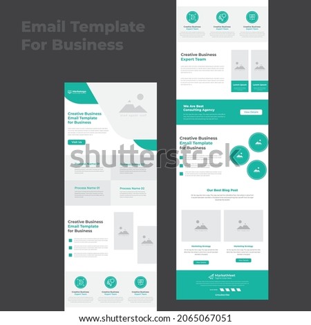 Multipurpose Business B2B E-newsletter Mailchimp email marketing template Design