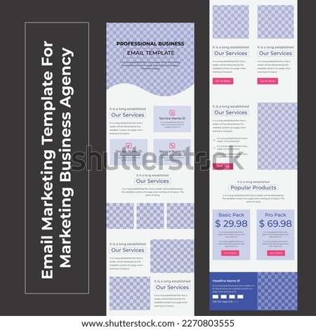 Latest Email Marketing Template Layout For Marketing Business Agency