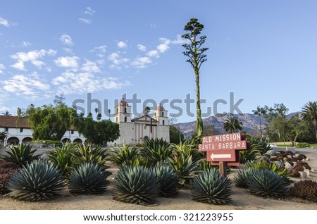 Old Mission Santa Barbara. California. USA.