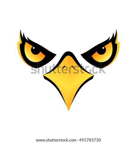 eagle head isolated concept design on white background for your designs vector icon eps10