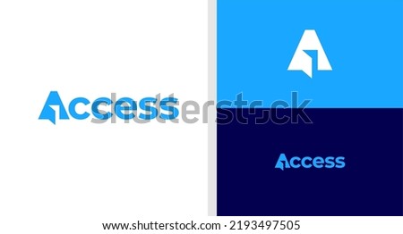 ACCESS LOGO WORDMARK DOOR NEGATIVE SPACE EDITABLE