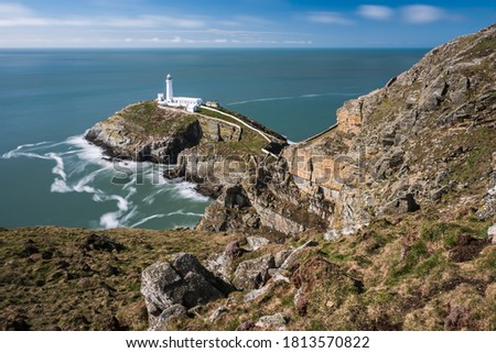 Image, Stock Photo South Stack Lighthouse