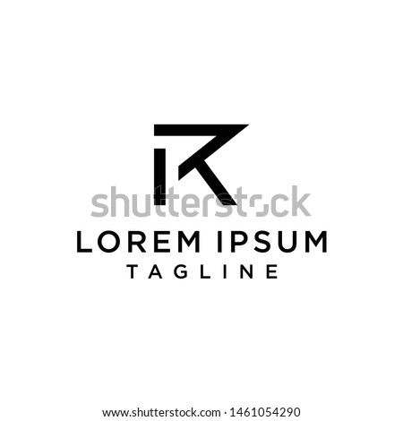 Initial Letter Logo KR, RK, IR, PR, Logo Template Stok fotoğraf © 
