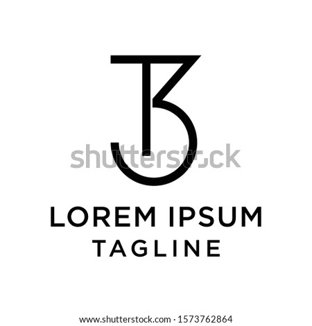 initial letter logo 3T, T3 logo template 