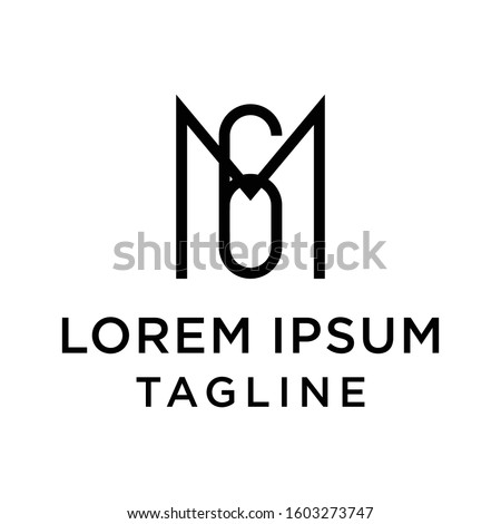 
initial letter logo 6M, M6 logo template
