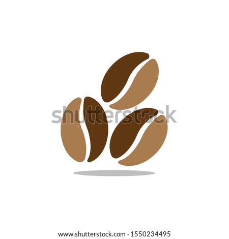 Coffee beans vector illustration. design icon
