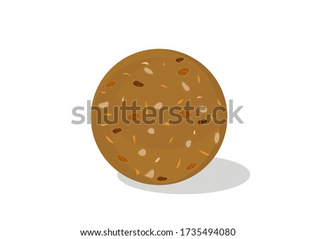 Methi,Fenugreek,sonth laddu Indian Sweets or Mithai Food Vector