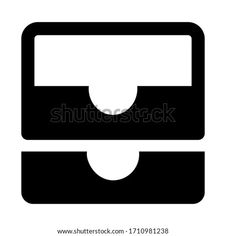 Icon all inbox vector illustration flat style isolated on white background.