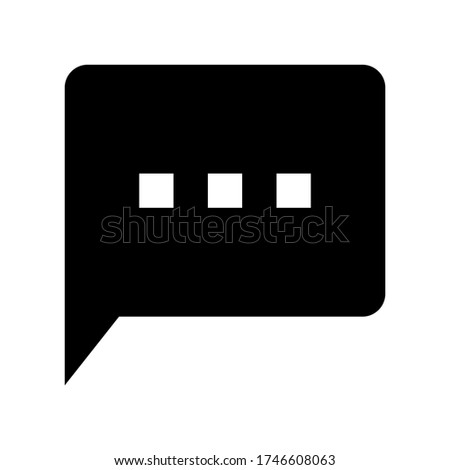 Sms icon. Textsms icon vector isolated on white background.