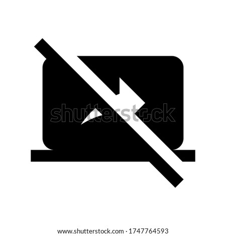 Stop screen share icon vector isolated on white background.