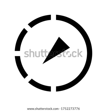 Slow motion video icon vector