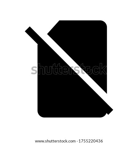 Signal cellular no sim card icon vector isolated on white background.