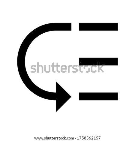 Low priority icon vector isolated on white background.