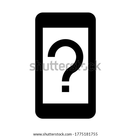 Device unknown icon vector isolated on white background.