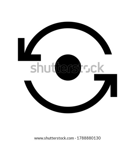 Flip camera icon vector isolated on white background.