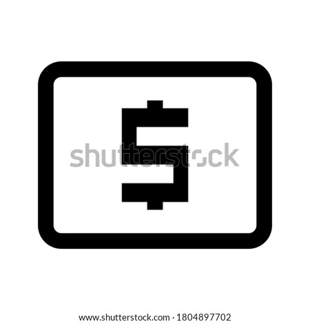 Local atm icon vector isolated on white background.