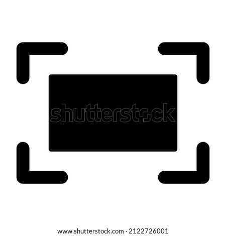 Fit screen icon isolated vector illustration on white background. High quality black style vector icons