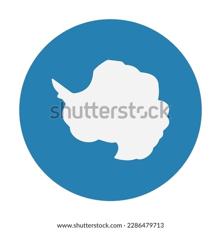 Flag Antarctica vector flat icon. Isolated Antarctica Flag emoji illustration