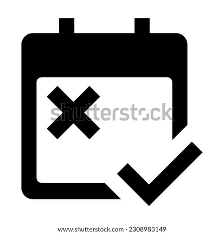 Free cancellation icon vector illustration isolated on white background. High quality black style vector icons
