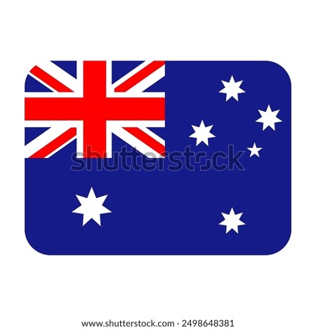 Flag Heard Mcdonald Islands Vector Icon. England National Flag isolated on white background.