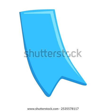 Bookmark icon. Bookmark flat vector style illustration on white background.