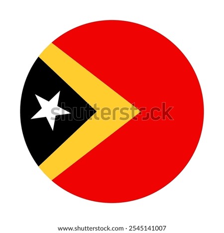 Timor Leste flag vector illustration. Simple flag Timor Leste icon emoji design.