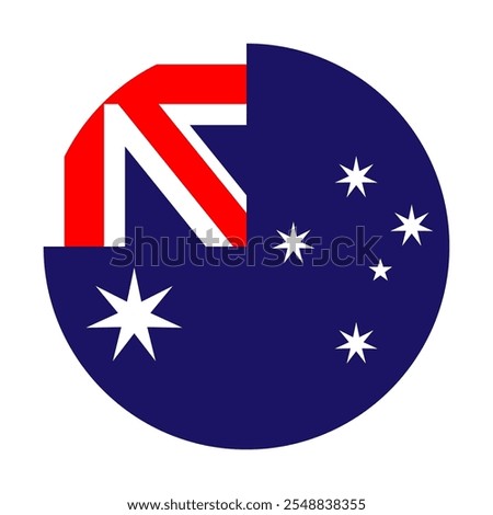 Heard Mcdonald Islands flag vector illustration. Simple flag Herad Mcdonald Islands icon emoji design.