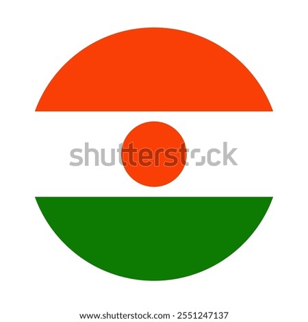 Niger flag vector illustration. Simple flag Niger icon emoji design.