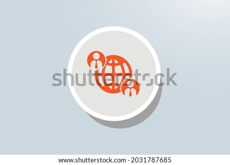 Offshore Development Team icon vector design