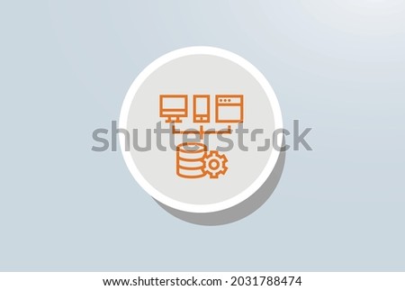 Data Platform Development icon vector design