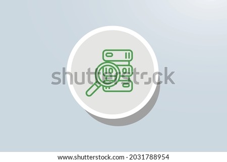 Data Exploration icon vector design