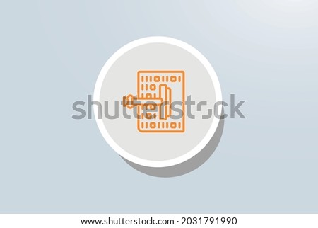 Data Cleansing Icon Vector Design