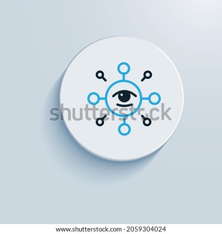 Gain Visibility Track icon vector design