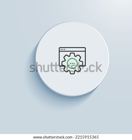 Custom MIBs Icon vector design